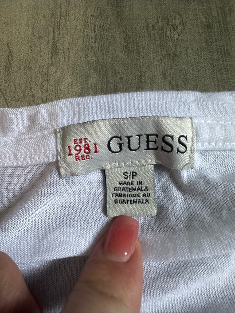 Guess White Tee with side floral details - Picture 3 of 4
